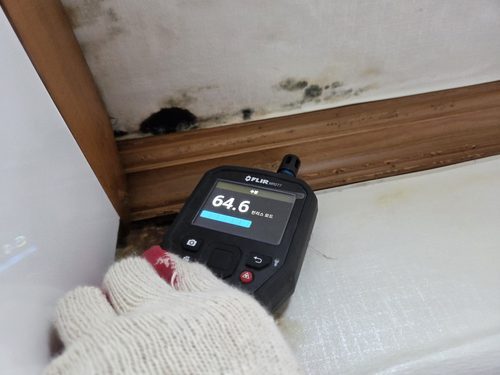 누수탐지 신사동 오피스텔 9층 안방 시공 후기 사진