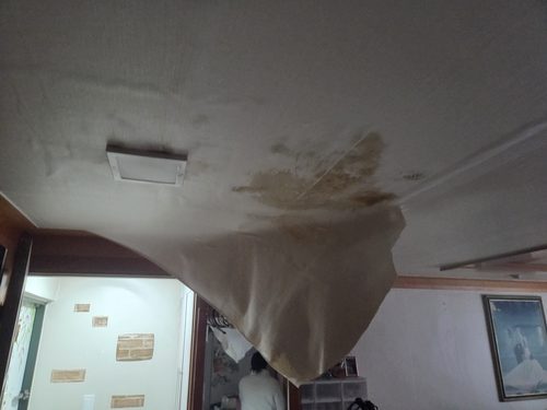 누수탐지 삼성동 오피스텔 14층 안방 에어컨 주변 시공 후기 사진