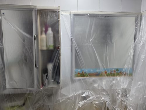 누수탐지 논현동 빌라 4층 주방 싱크대 아래 시공 후기 사진