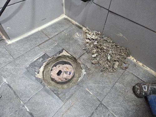 누수탐지 논현동 상가 1층 천장 시공 후기 사진