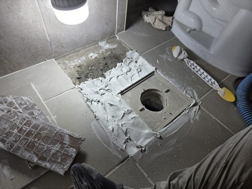 누수탐지 삼성동 상가 지하 2층 주차장 천장 시공 후기 사진