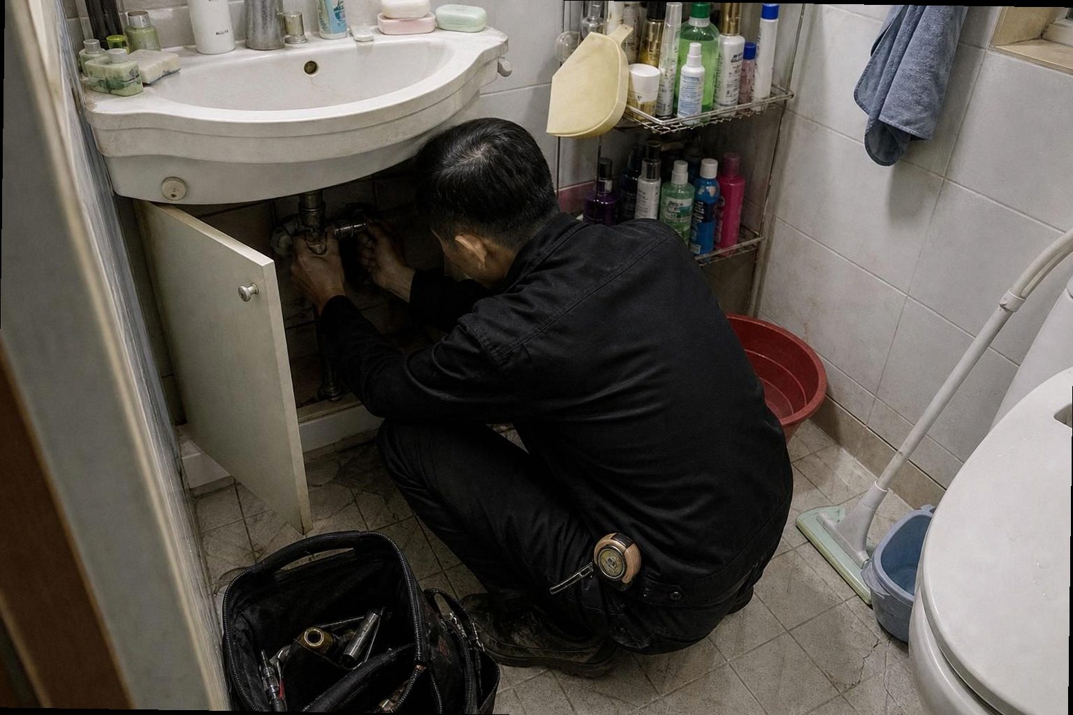 광진구 누수탐지 현장 작업