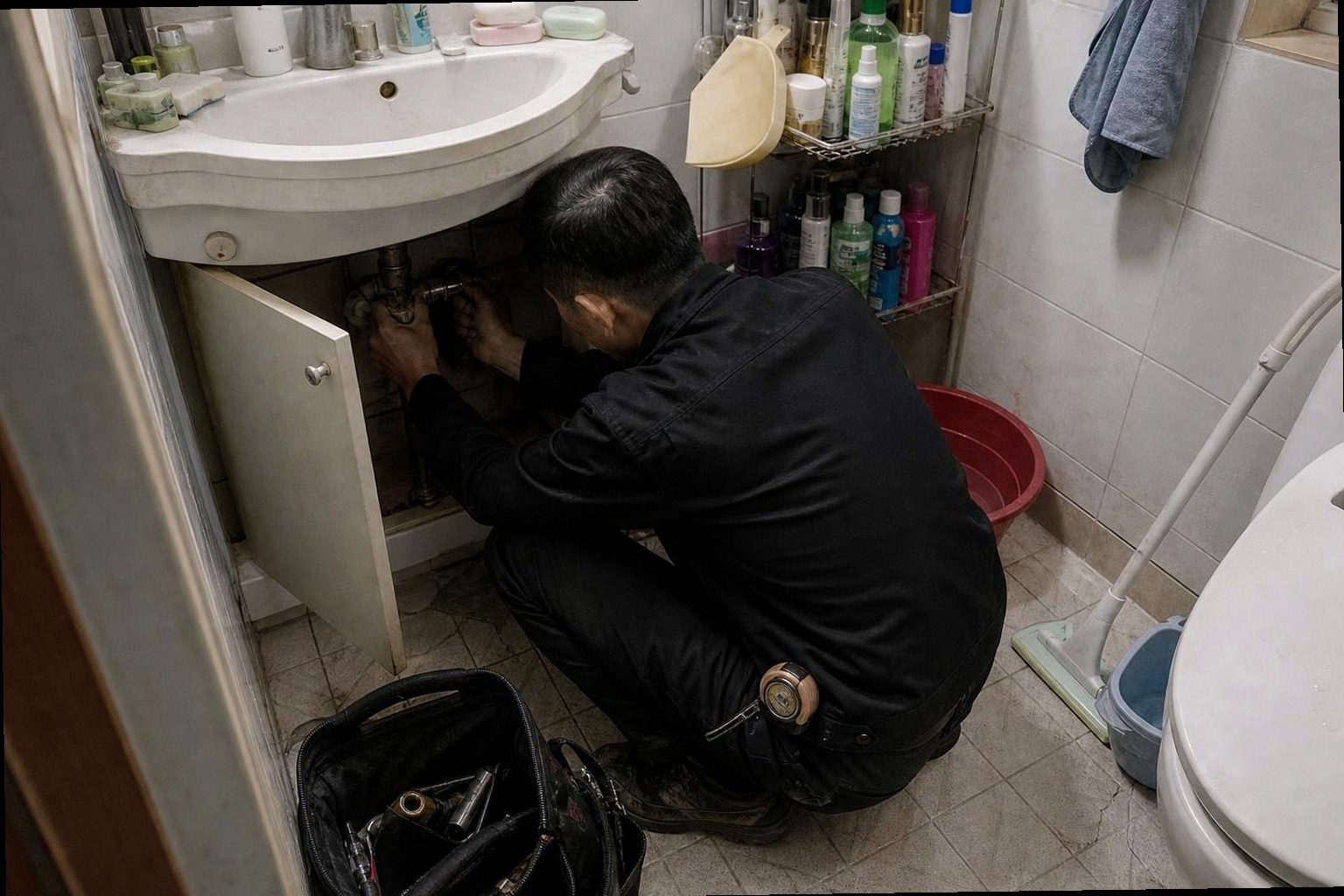 구리 누수탐지 현장 작업