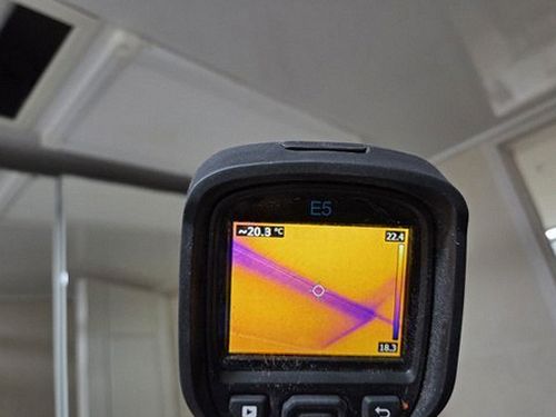 누수탐지 천장 전등 주변 얼룩 관찰 기록 예시