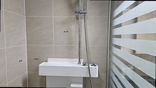 파주 누수탐지 금촌동 상가 2층 복도 벽면 시공 후기 사진