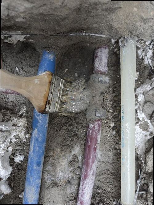 누수탐지 점검 기록표와 측정 결과를 나란히 정리한 자료