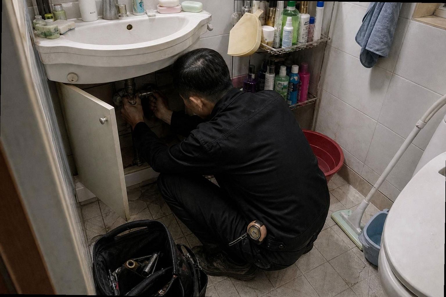 미추홀구 누수탐지 현장 작업