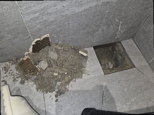 양평 누수탐지 처치 전후 벽면 비교 사진