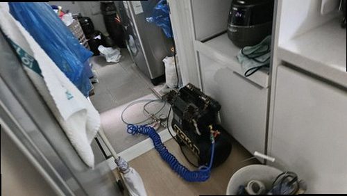 동안구 누수탐지 관양동 오피스텔 8층 보일러실 시공 후기 사진