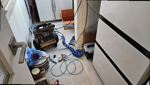 만안구 누수탐지 안양동 상가 1층 주방 바닥 시공 후기 사진
