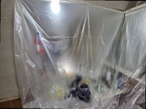 동탄구 누수탐지 산척동 아파트 지하 2층 주차장 기둥 옆 시공 후기 사진