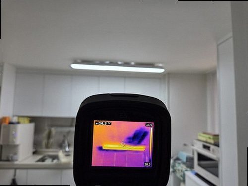 안성 누수탐지 대덕면 아파트 4층 주방 싱크대 앞 시공 후기 사진