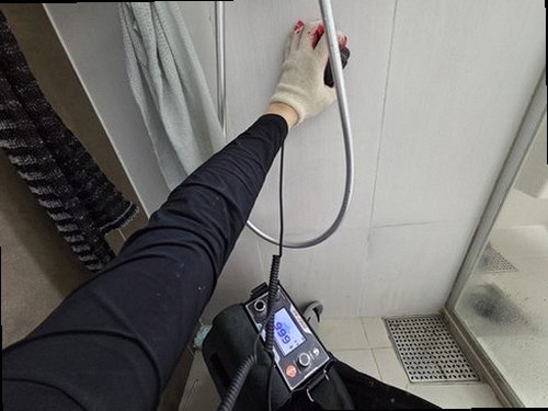 일산서구 누수탐지 탄현동 연립주택 3층 욕실 욕조 주변 시공 후기 사진