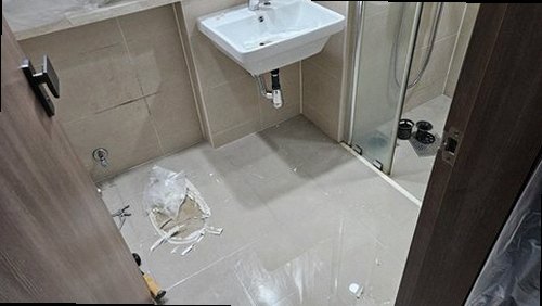 동대문구 누수탐지 청량리동 빌라 5층 작은방 외벽 쪽 시공 후기 사진