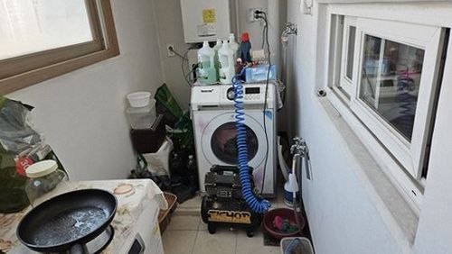 누수탐지 천장 얼룩과 배관 위치를 확인하는 점검 과정