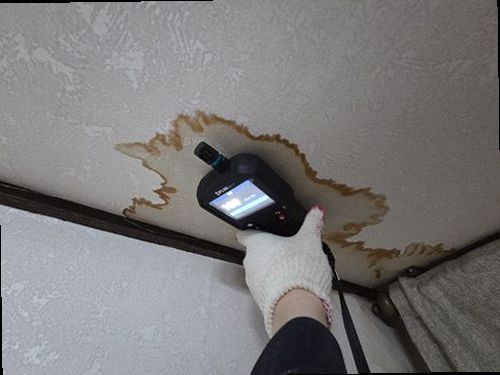 동작구 누수탐지 벽면 얼룩 가장자리를 점검하는 현장 모습