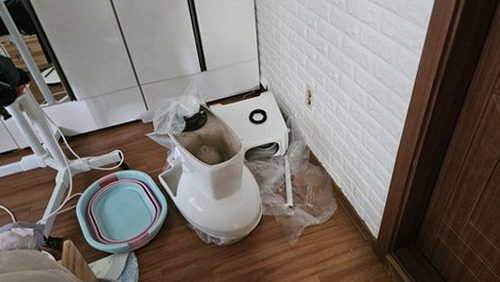 동대문구 누수탐지 제기동 원룸 3층 욕실 옆 벽 시공 후기 사진