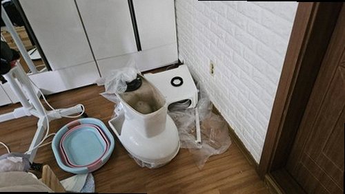파주 누수탐지 문산읍 단독주택 1층 욕실 벽면 시공 후기 사진