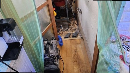 병점구 누수탐지 병점동 빌라 2층 다용도실 외벽 시공 후기 사진