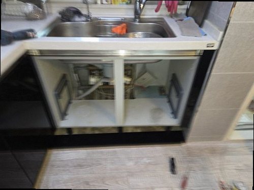 가평 누수탐지 청평면 다세대주택 4층 주방 싱크대 아래 시공 후기 사진