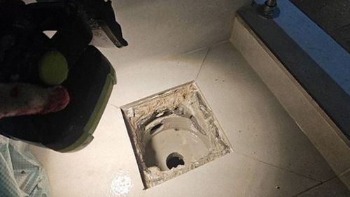 과천 누수탐지 원문동 아파트 4층 욕실 바닥 시공 후기 사진