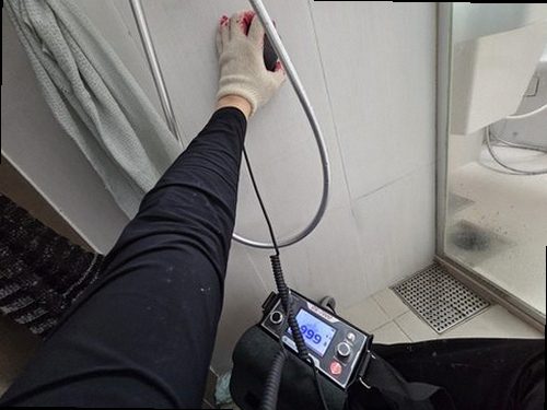 남동구 누수탐지 남촌동 빌라 2층 욕실 앞 시공 후기 사진
