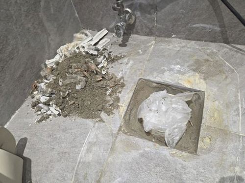 양평 누수탐지 양서면 아파트 5층 세탁실 벽면 시공 후기 사진