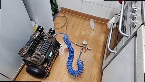 강서구 누수탐지 공항동 상가 1층 주방 시공 후기 사진