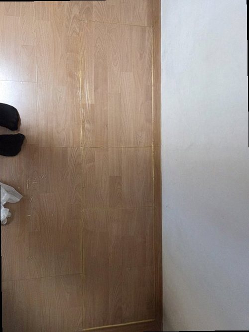 영통구 누수탐지 하동 아파트 5층 거실 천장 모서리 시공 후기 사진