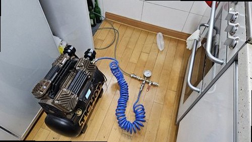 팔달구 누수탐지 팔달로 다가구주택 2층 주방 싱크대 시공 후기 사진