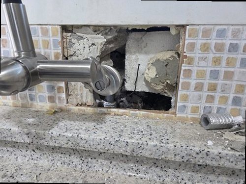 아산시 누수탐지 신창면 상가 1층 주방 천장 시공 후기 사진