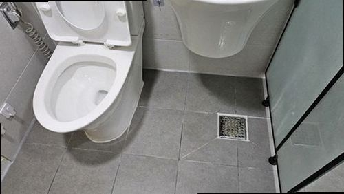 부평구 누수탐지 삼산동 오피스텔 9층 욕실 바닥 시공 후기 사진