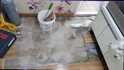 분당구 누수탐지 배관 압력과 벽체 수분 측정 결과를 비교하는 점검 장면