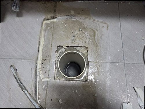 양평읍 상가 2층 화장실 아래 시공 후기 사진