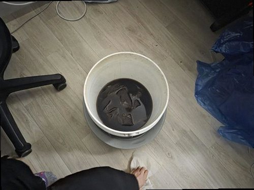 상록구 누수탐지 본오동 아파트 8층 거실 벽면 시공 후기 사진