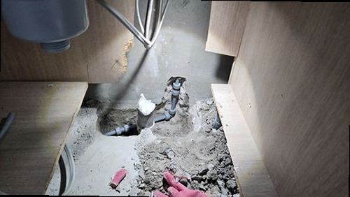 강남구 누수탐지 논현동 상가 2층 주방 위 천장 시공 후기 사진