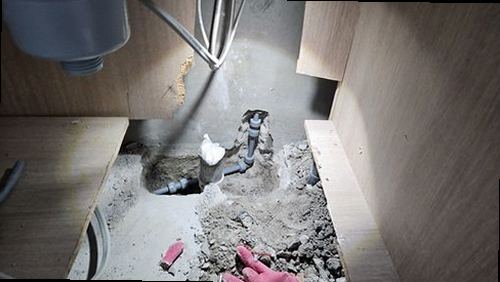 강북구 누수탐지 송중동 아파트 10층 주방 싱크대 하부 시공 후기 사진