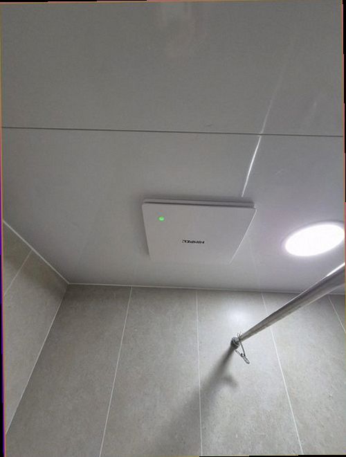 파주 누수탐지 천장 얼룩과 습기 흔적을 확인하는 모습