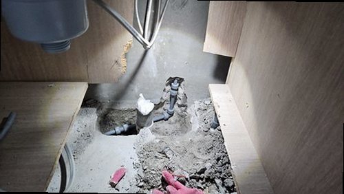 소사구 누수탐지 송내동 아파트 14층 주방 바닥 시공 후기 사진