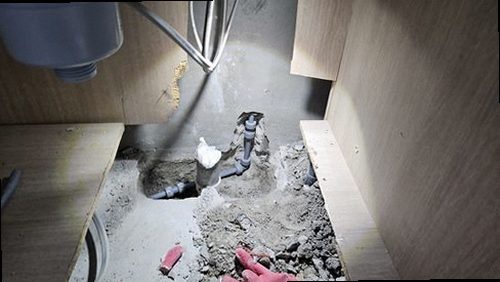 중원구 누수탐지 신흥동 아파트 5층 주방 싱크대 안쪽 시공 후기 사진