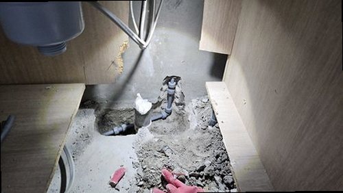 부평구 누수탐지 부평동 아파트 6층 주방 싱크대 아래 시공 후기 사진
