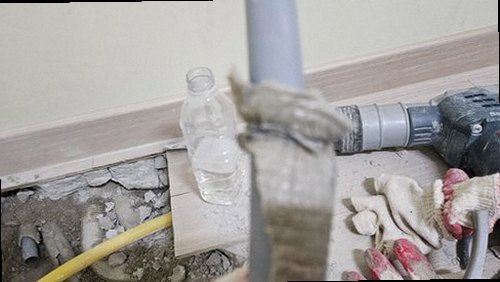 누수탐지 건물 배관 구조를 설명하는 개념도