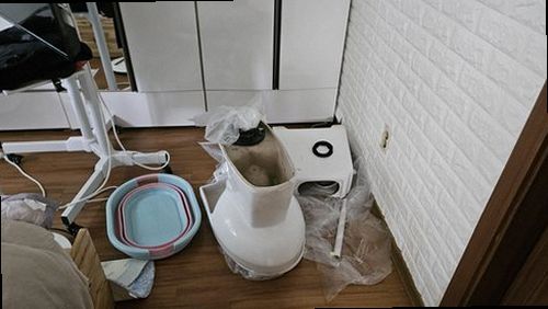 오산 누수탐지 원동 아파트 6층 복도 욕실 옆 벽 시공 후기 사진