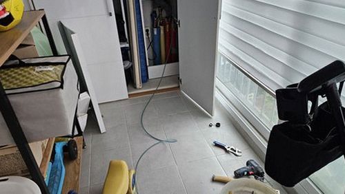누수탐지 진안동 누수탐지 아파트 거실 천장 얼룩을 직접 확인해 보니