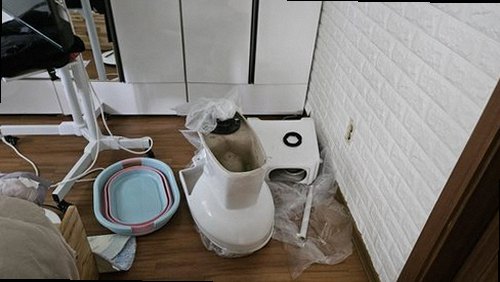 부평구 누수탐지 부개동 아파트 6층 세탁실 시공 후기 사진