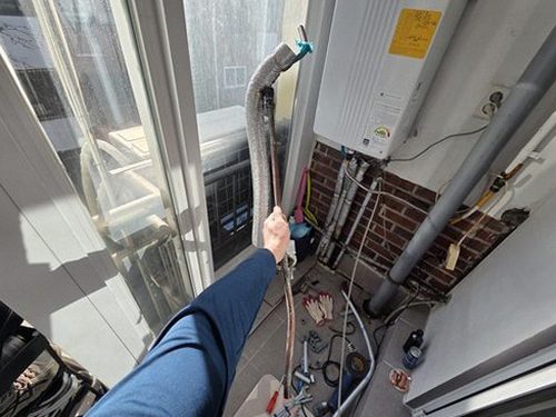 누수탐지 점검 결과를 사진과 함께 정리한 기록지