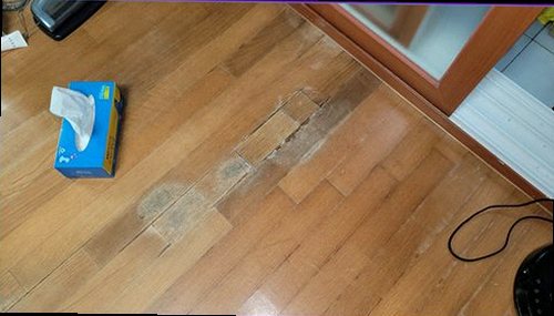 서울 중구 누수탐지 싱크대 주변 벽면 얼룩과 하부장 내부를 함께 확인하는 장면