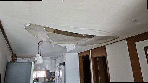 상록구 누수탐지 사동 오피스텔 8층 거실 천장 시공 후기 사진