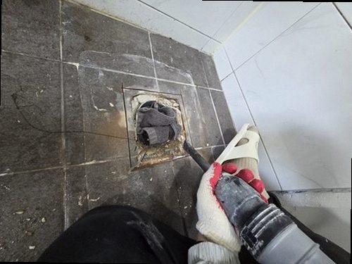 영등포구 누수탐지 신길동 빌라 2층 욕실 문턱 시공 후기 사진