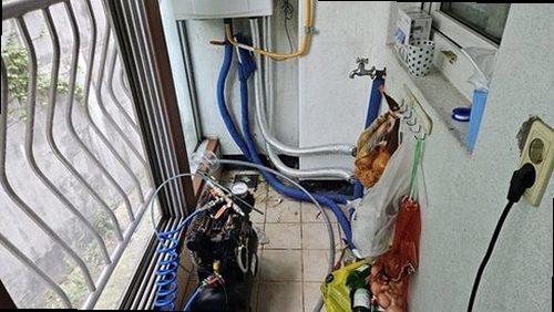 영등포구 누수탐지 신길동 아파트 7층 세탁실 베란다 쪽 시공 후기 사진